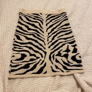 zebra skirt